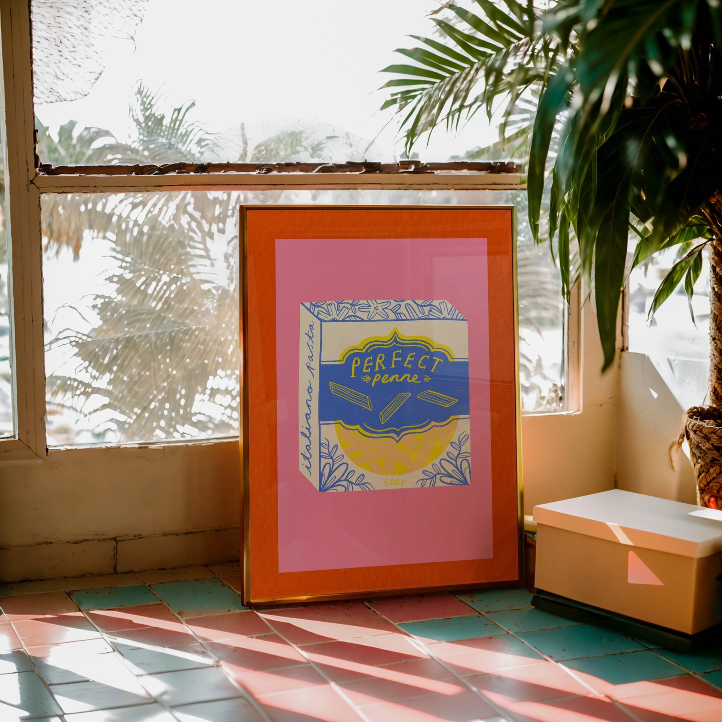 Perfect Penne Pasta packaging Art Print | Foodie Lover Italy