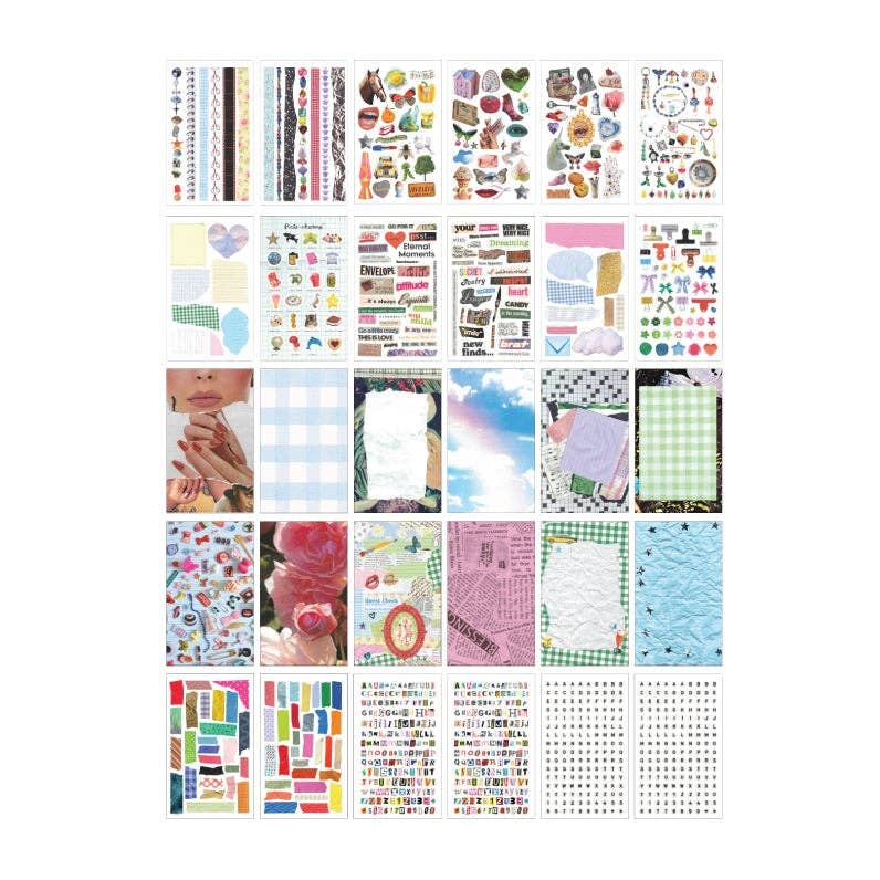 Haricot Vert X Pipsticks Dreamworld Junk Journal Sticker Book