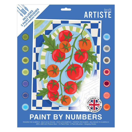 Large Paint by Numbers, Tomatoes, 395x295mm