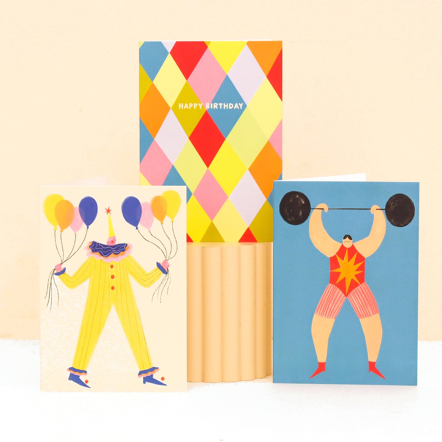 Circus Clown Birthday Card | Happy Birthday | Balloons | A6