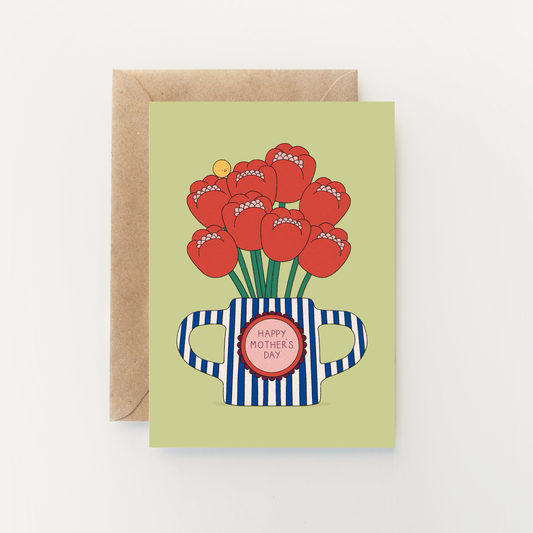 Tulip Vase Mother's Day Card