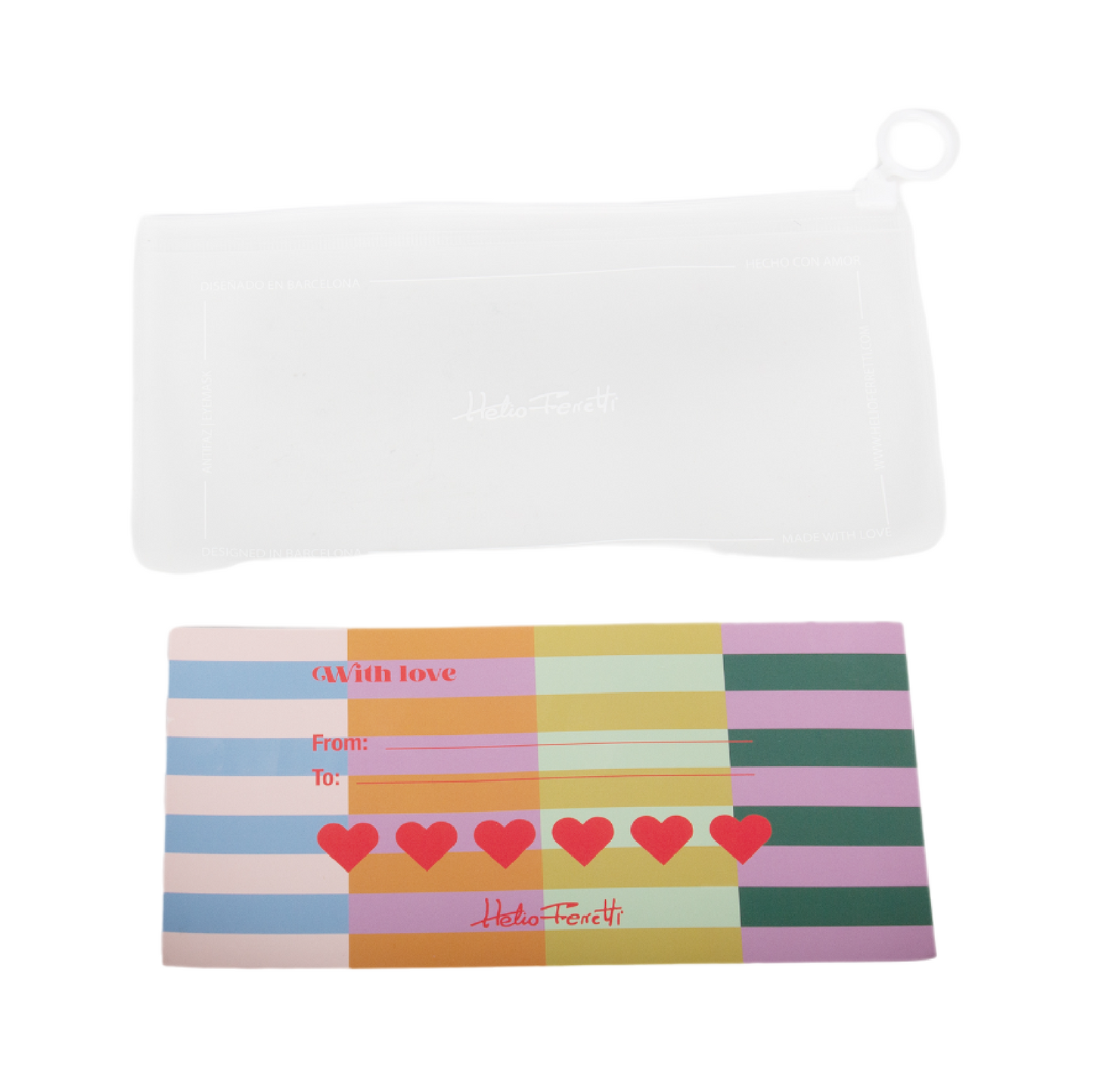 Helio Ferretti Striped Eye Mask - Multicolour
