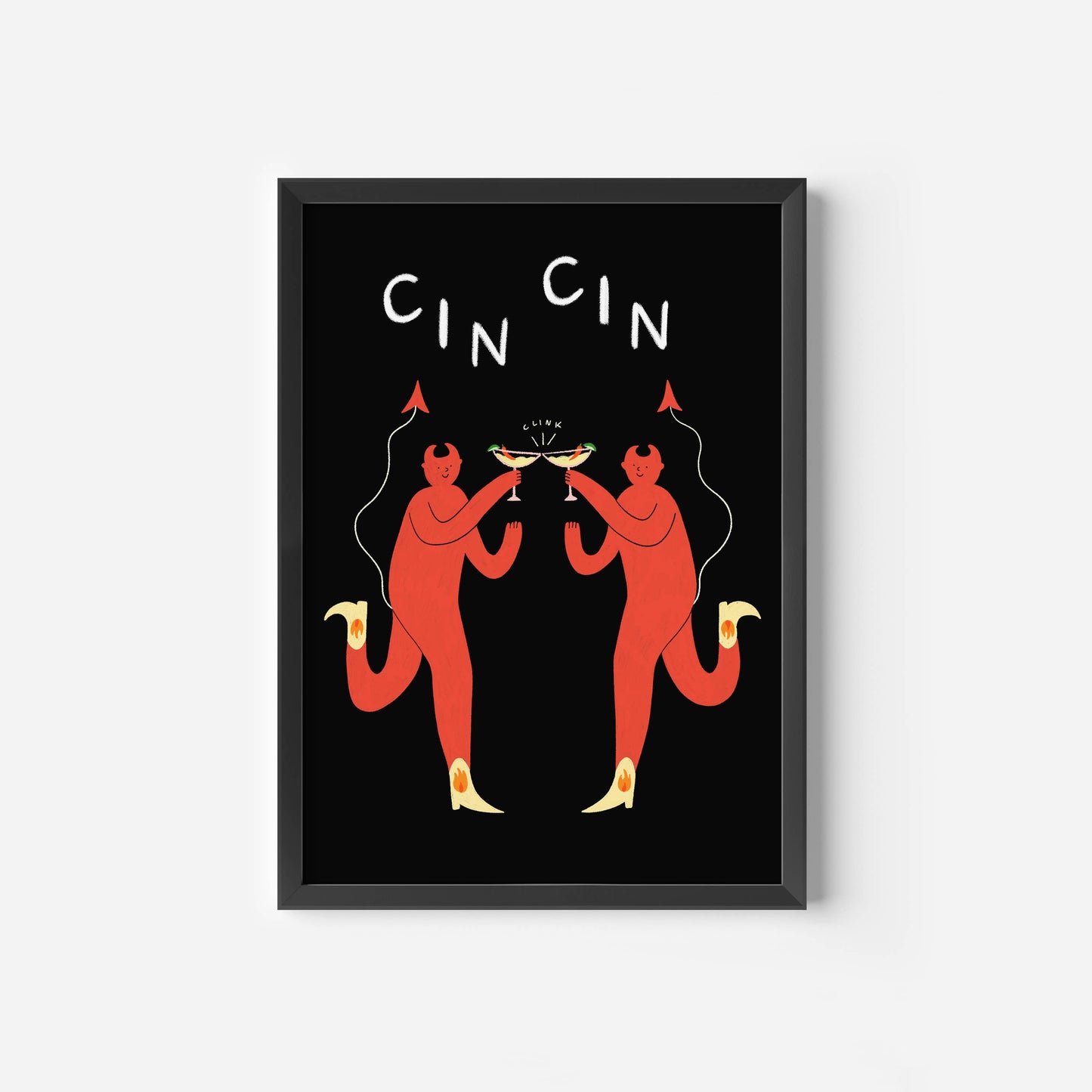 Devil Spicy Margherita Art Print | Cocktail Print | Cin Cin: A5