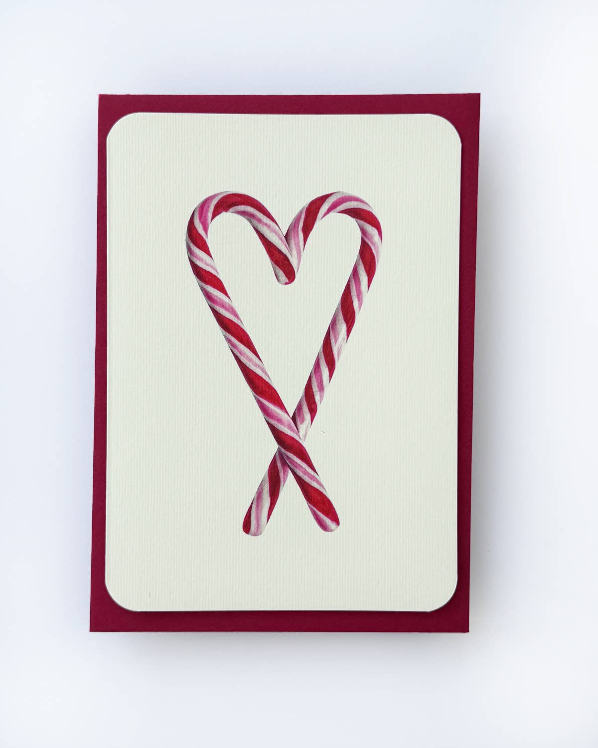 Candy Cane Heart Greeting Card | Birthday Card