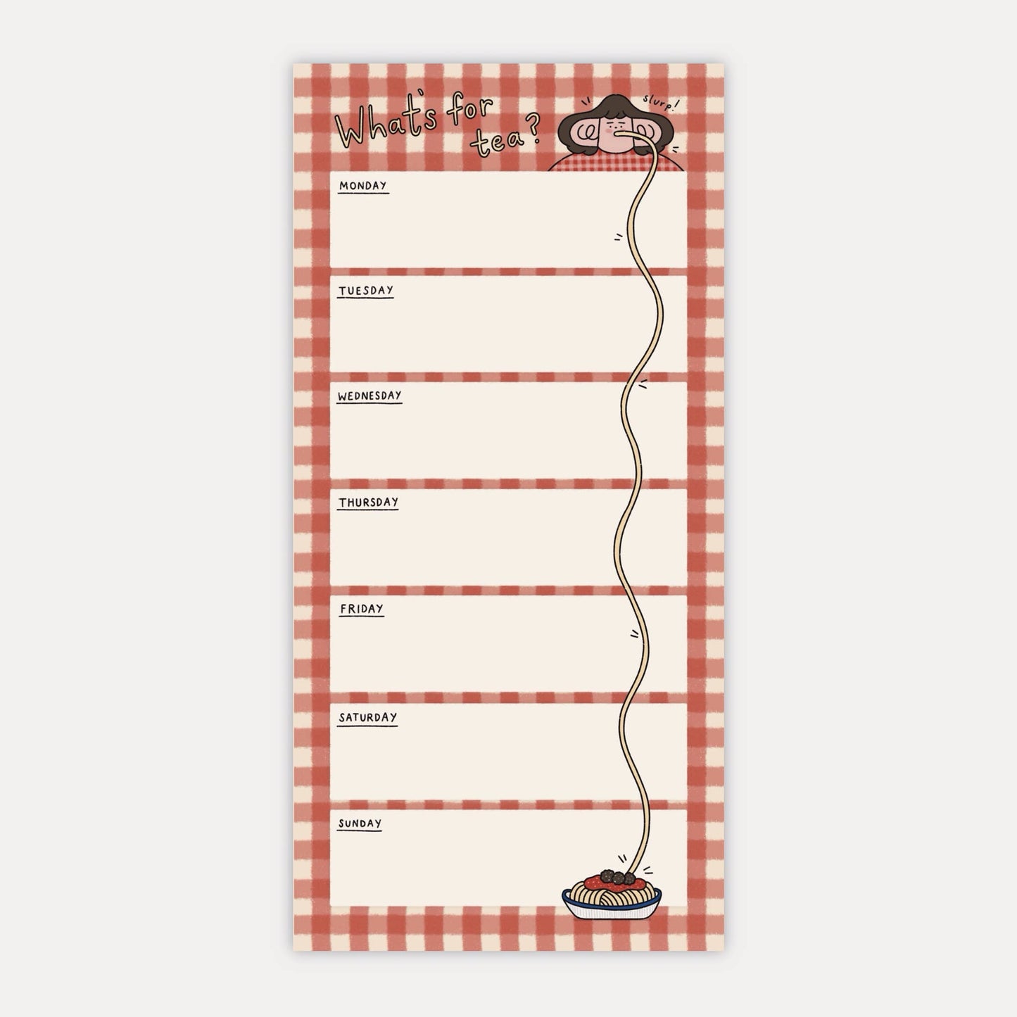 What's for Tea? Illustrated Note Pad