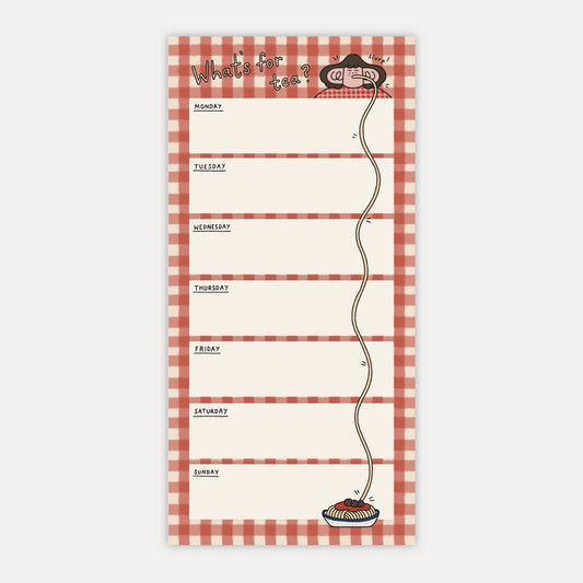 What's for Tea? Illustrated Note Pad