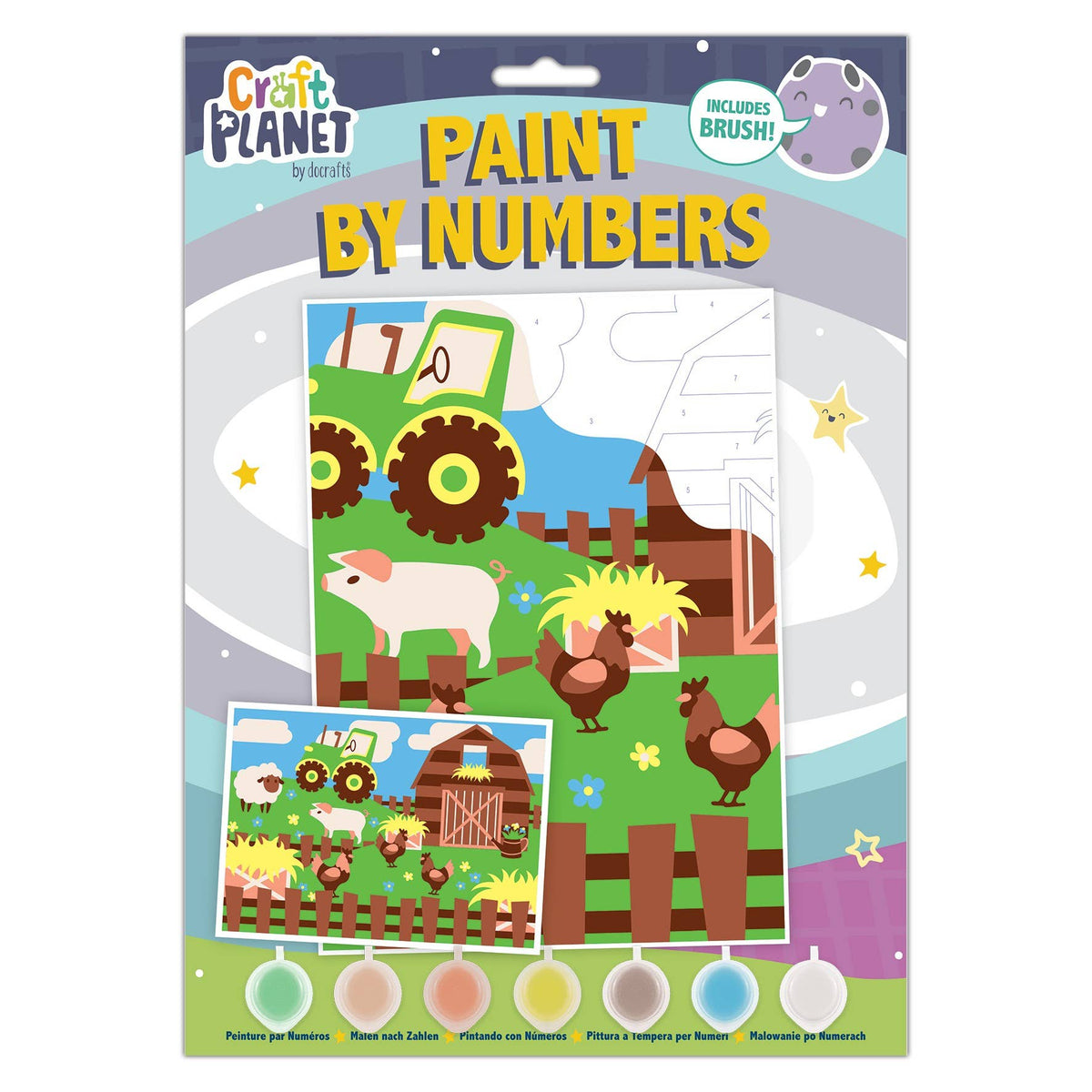 Craft Planet Paint By Numbers, Farmyard, Art & Crafts