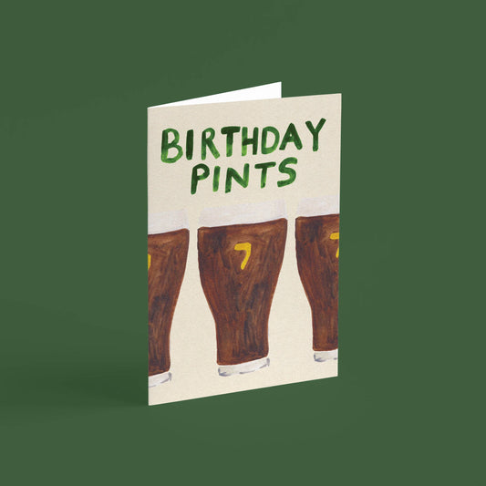 Birthday Card – Guinness Pints Card