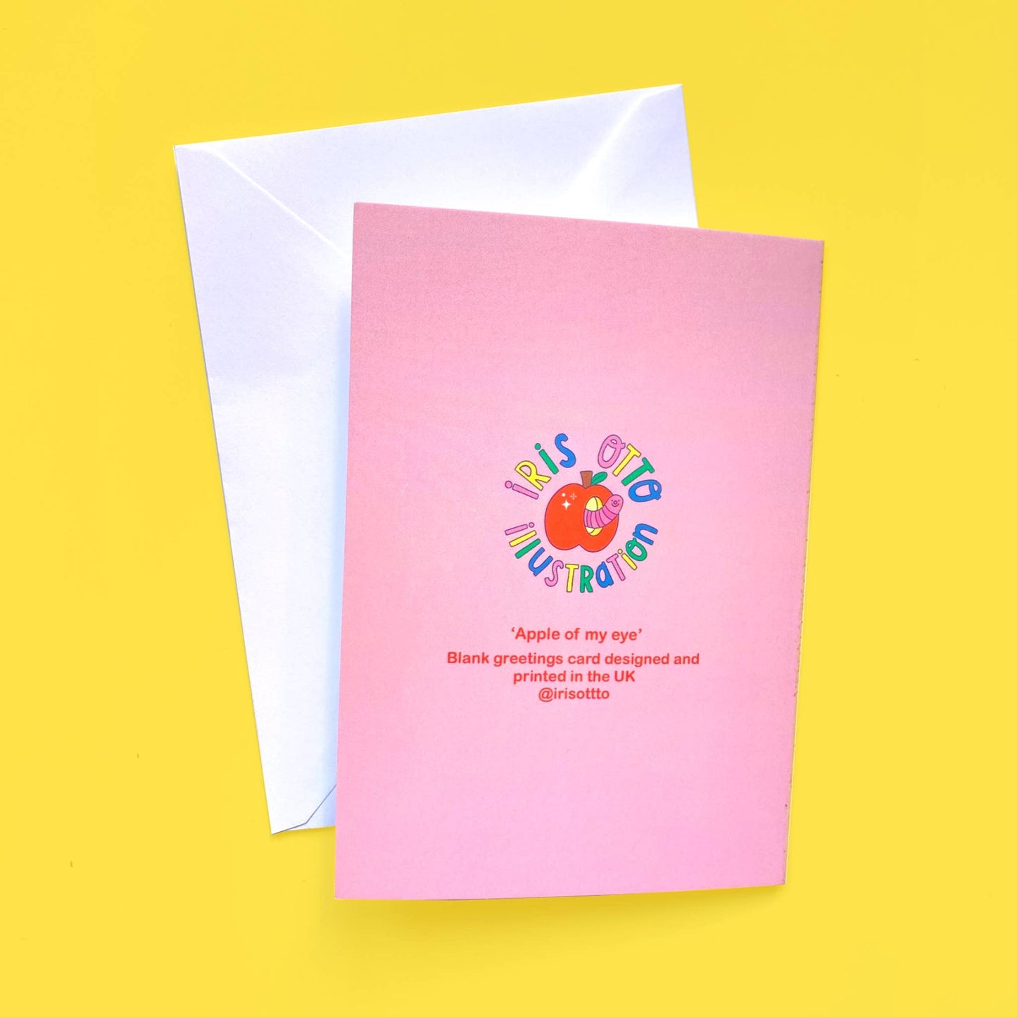 Apple of my eye greetings card