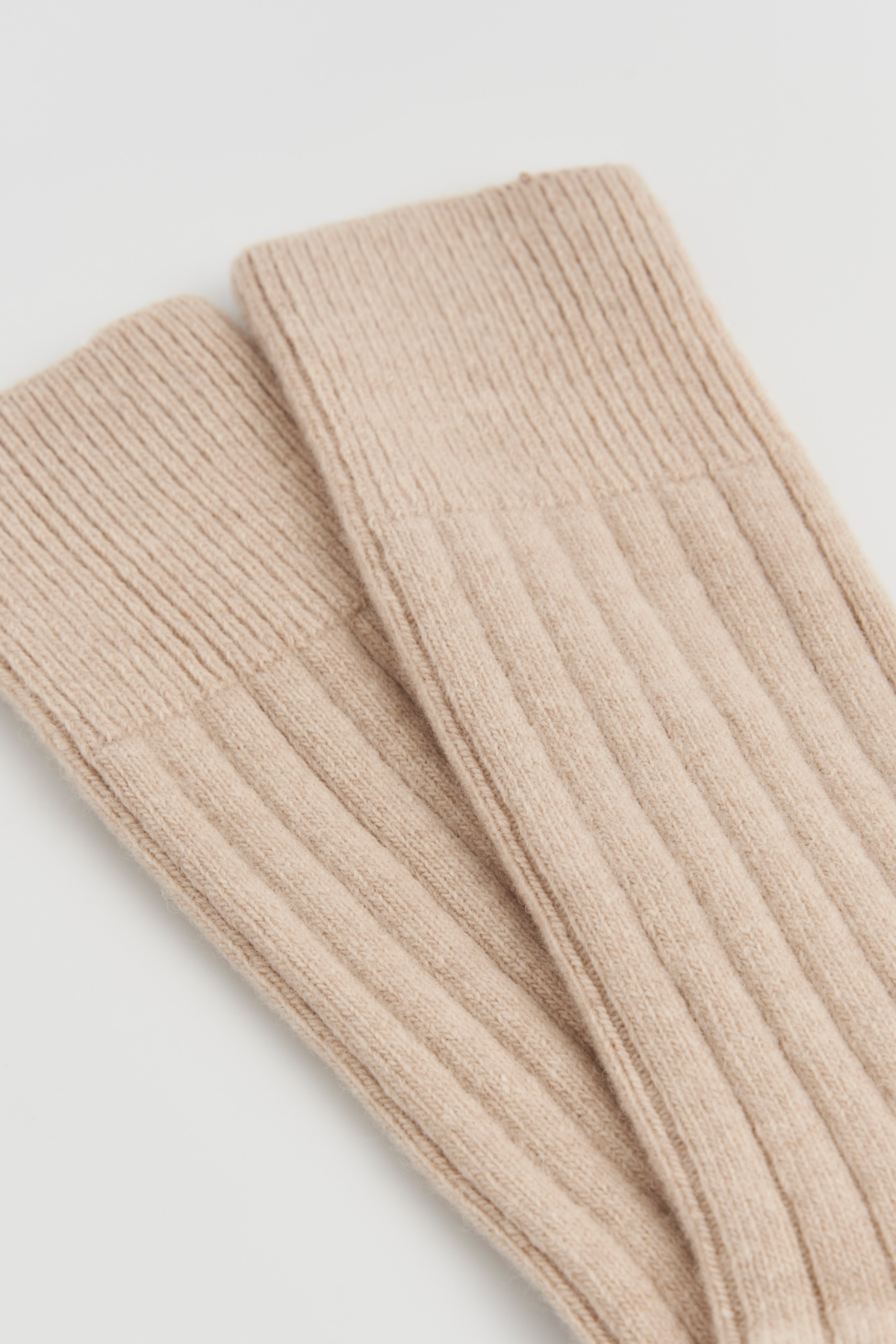 Pairs - Milky Tea Beige Merino Bed Socks