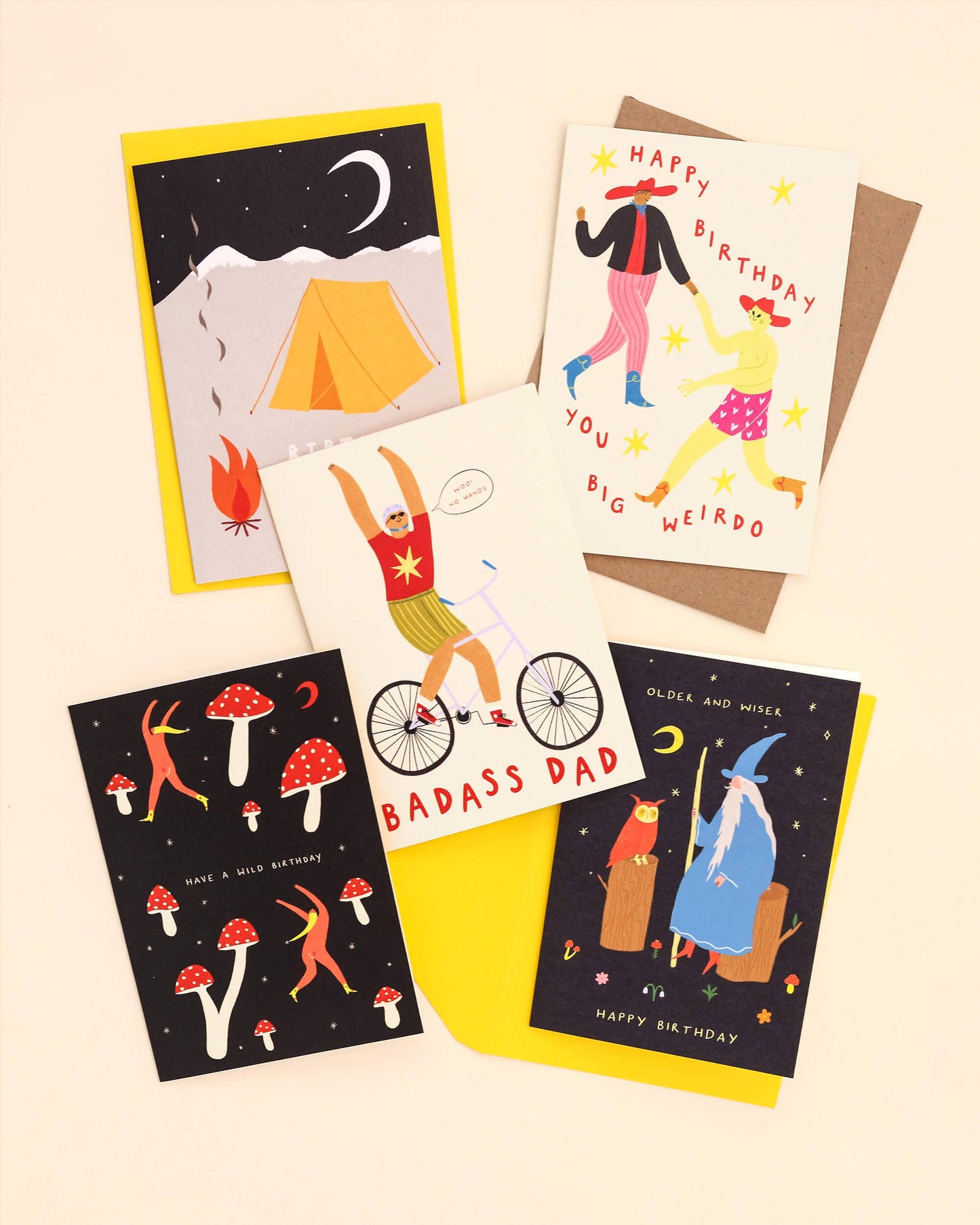 Older and Wiser Birthday Card | Wizard Card | Men's Birthday