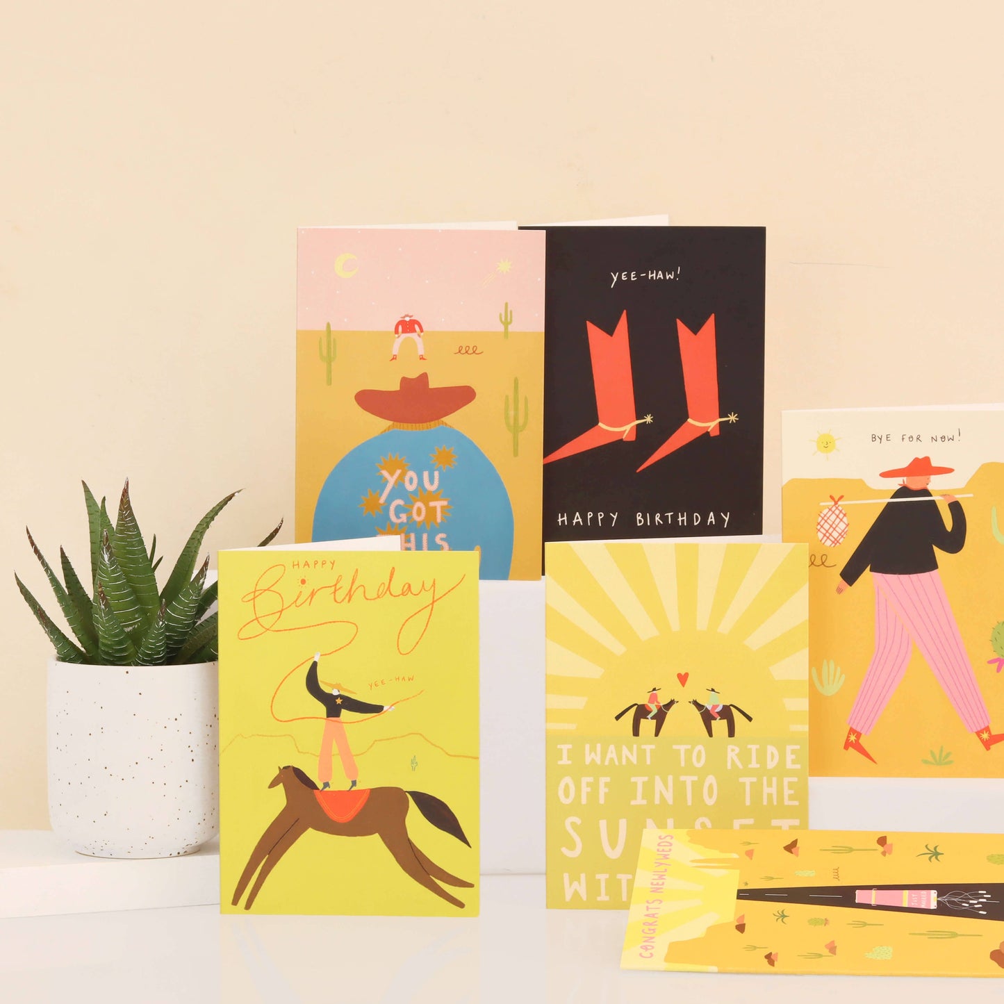 Yee-Haw Cowboy Birthday Card | Cowgirl | Happy Birthday