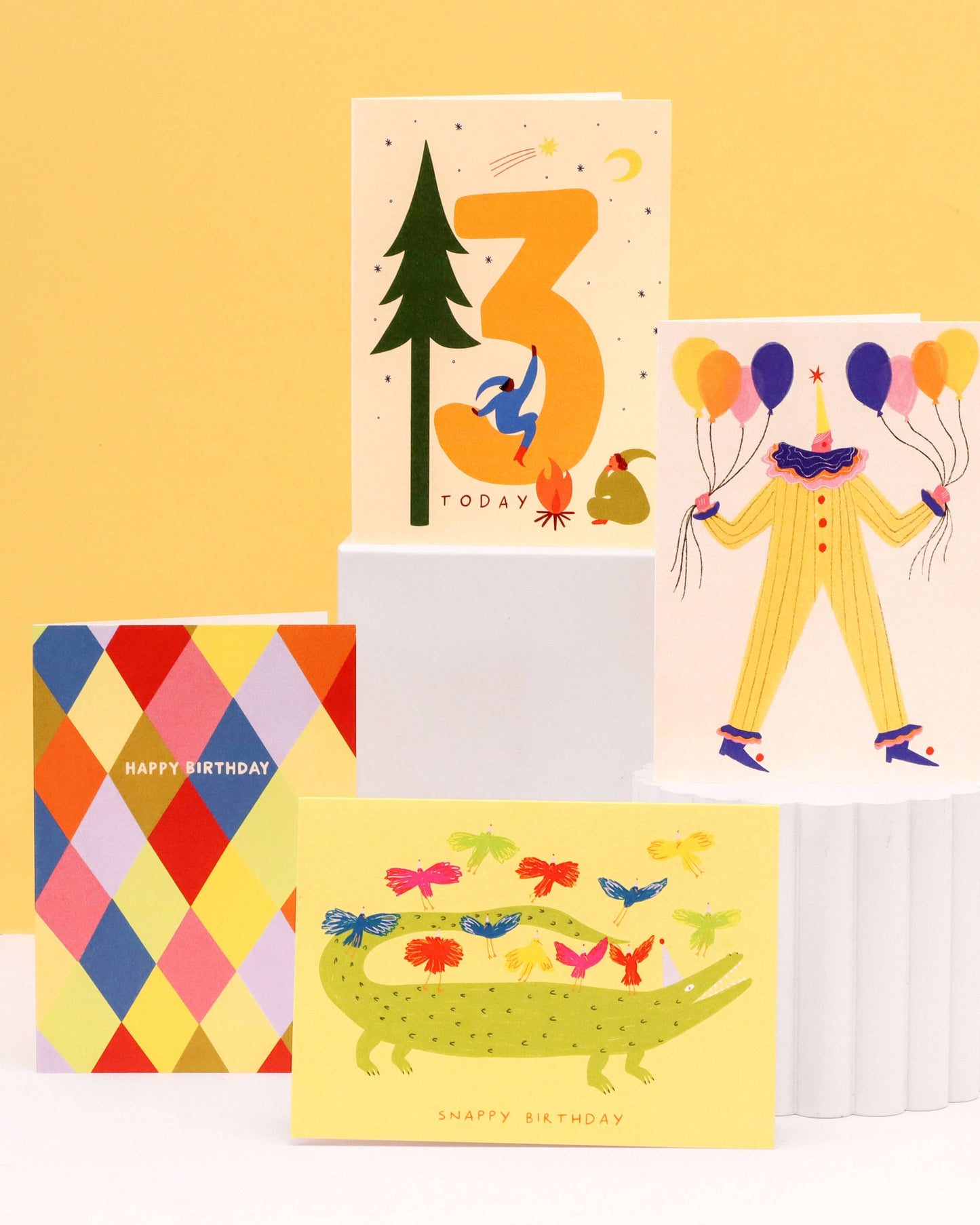 Circus Clown Birthday Card | Happy Birthday | Balloons | A6