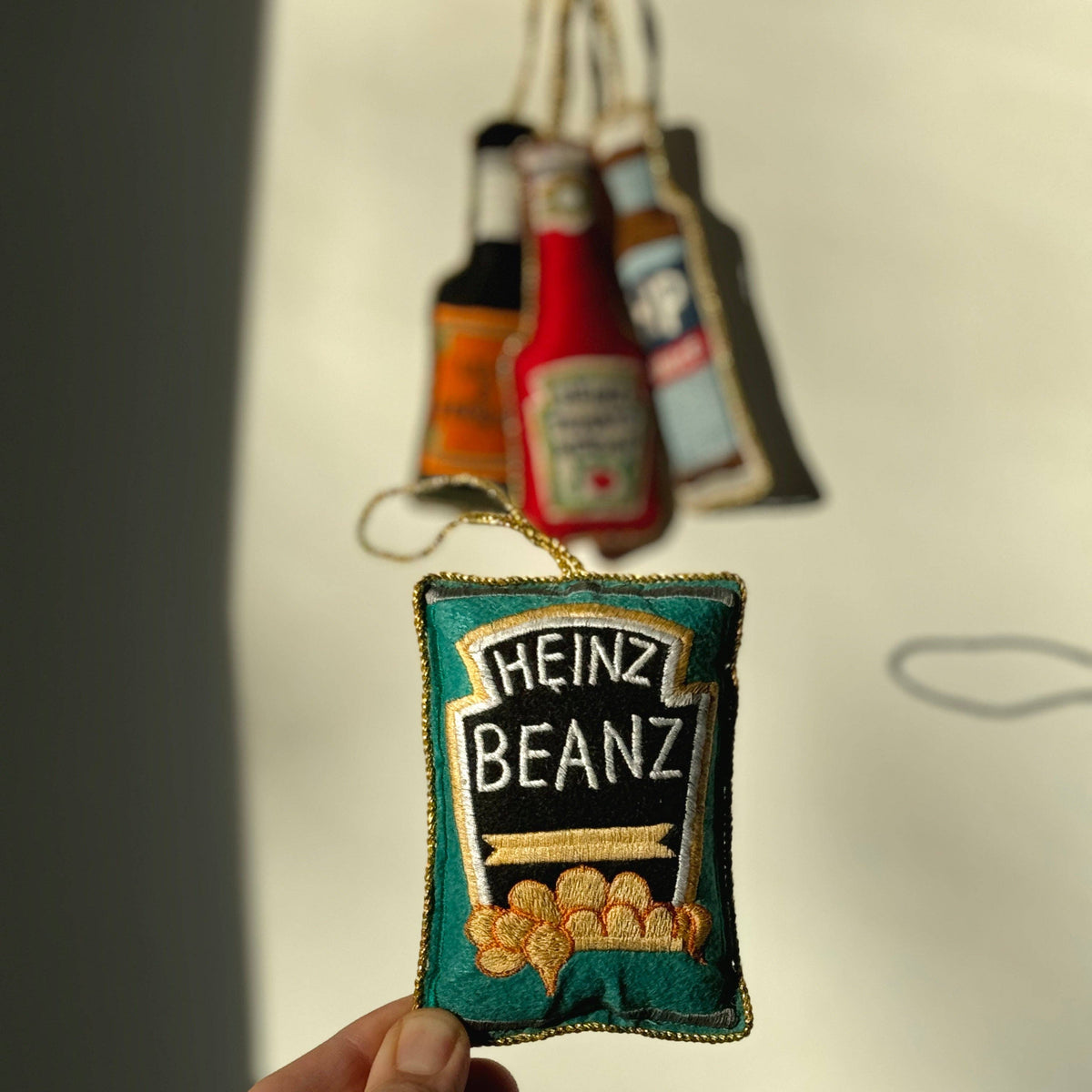 Heinz Beanz Embroidered Decoration, 10cm