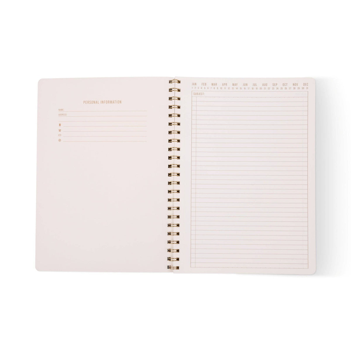 Tulip A4 Twin Wire Notebook - Green Vine
