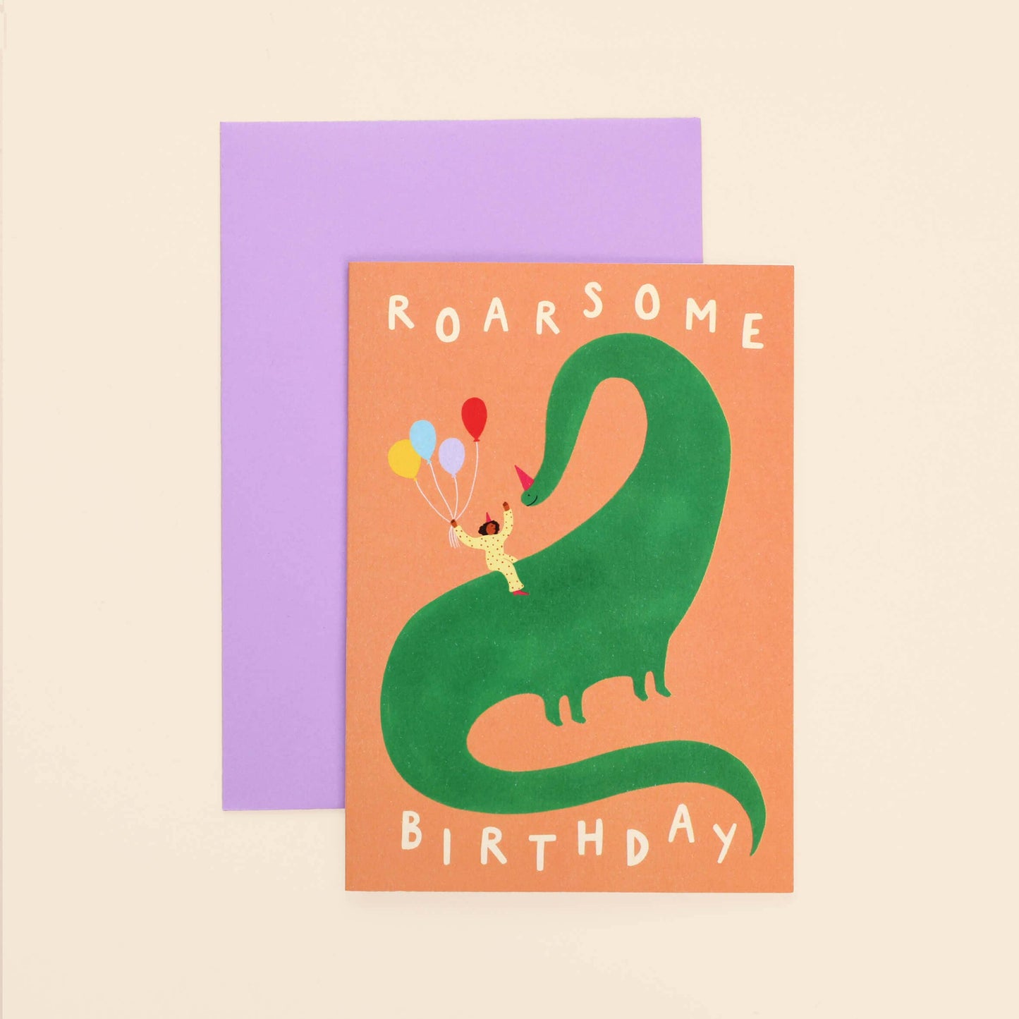 Roarsome Birthday Card | Kids Dinosaur Birthday Card