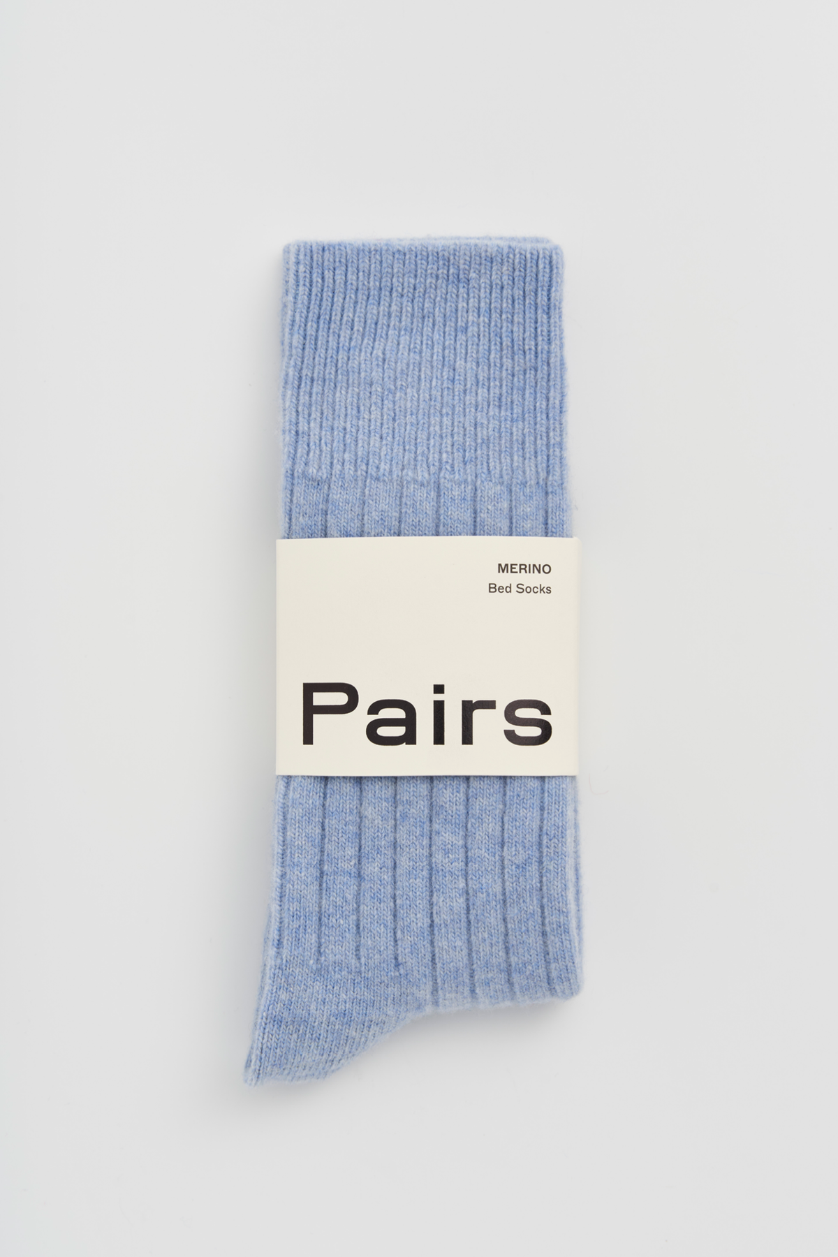 Pairs - Morning Blue Merino Bed Socks