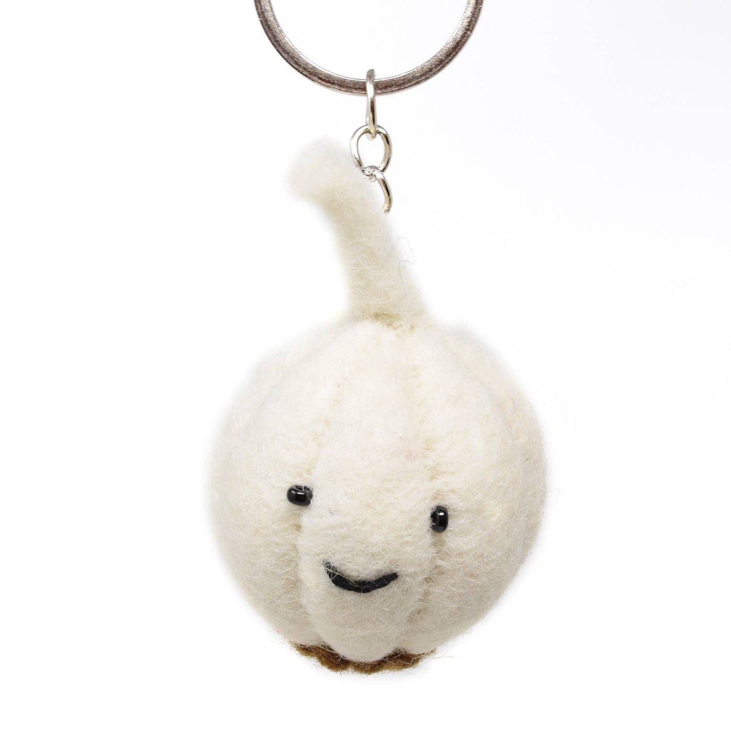 Felt Keychain - Garlic Felt Keyring
