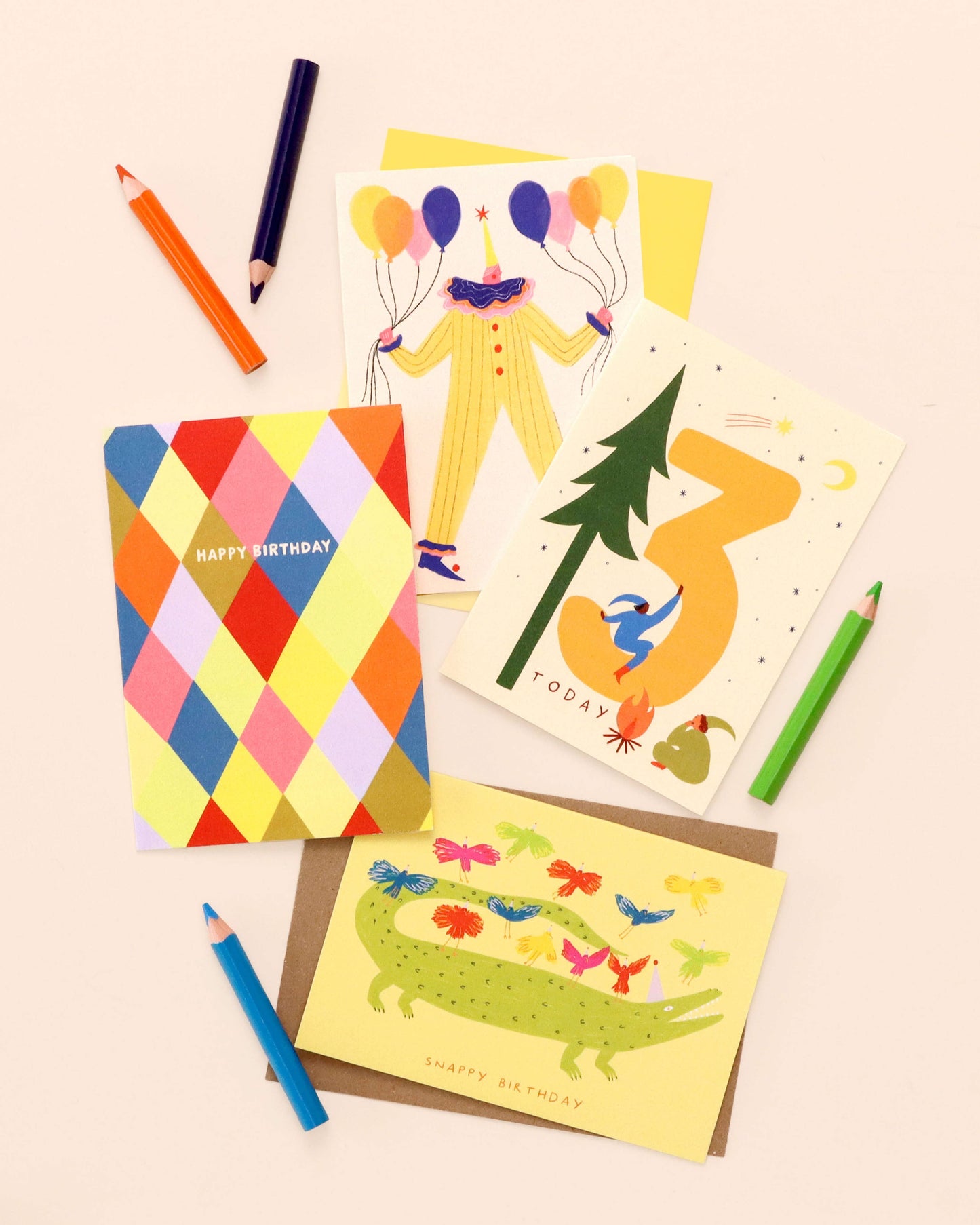Crocodile Snappy Birthday Card | Animal Kids Birthday Card