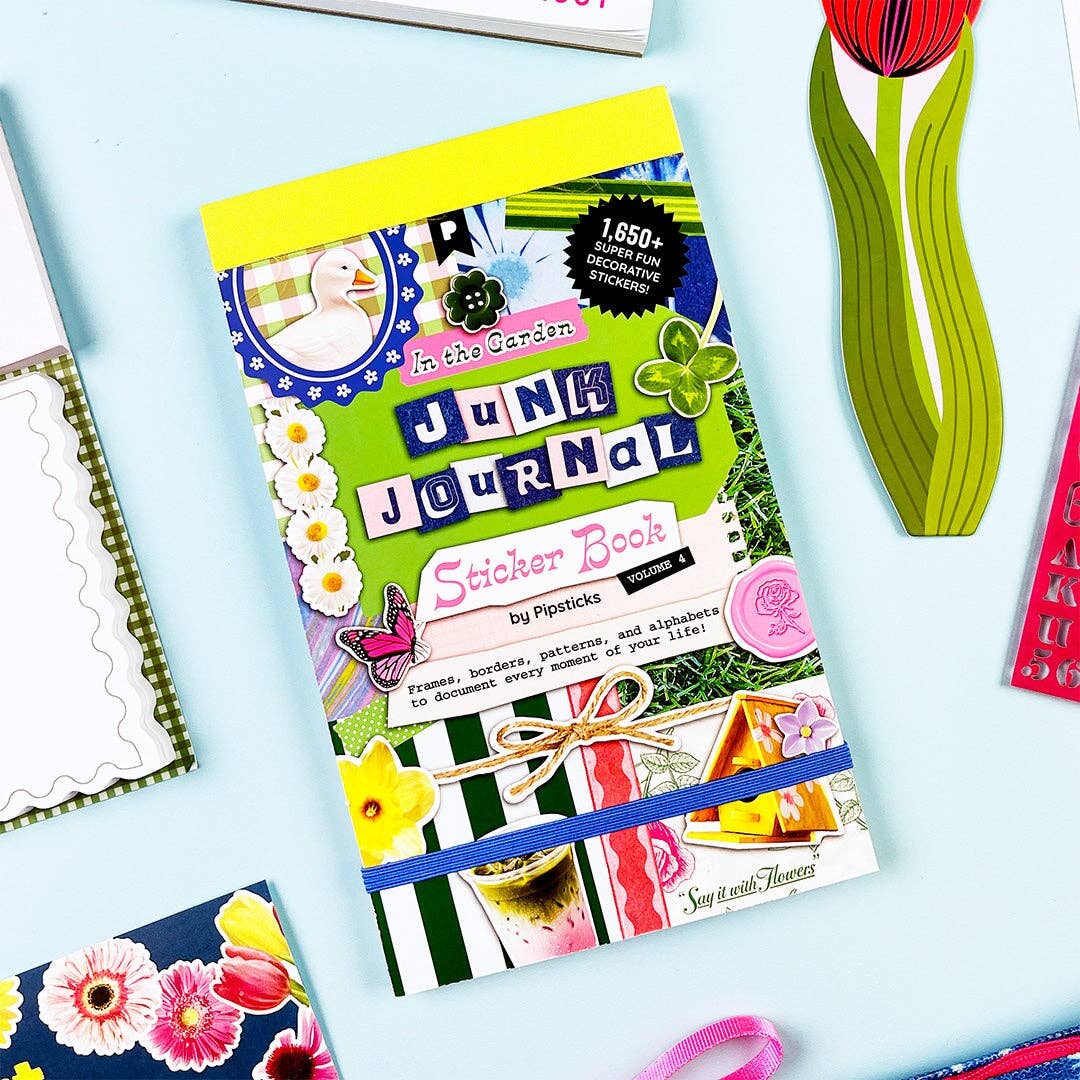 In The Garden Pipsticks Junk Journal Sticker Book