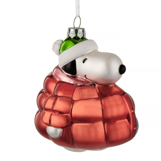 (In Box) Peanuts™ Snoopy In Red Puffer Jacket Christmas Ornament