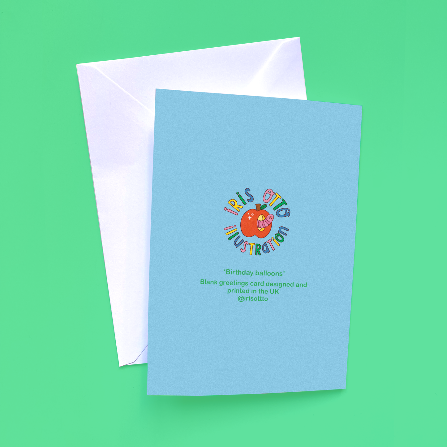 Birthday balloons greetings card 