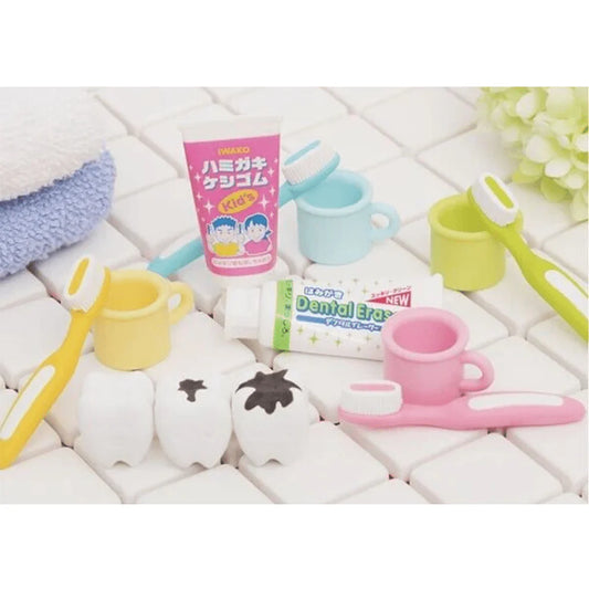 Iwako Toothbrush and Toothpaste Assorted Erasers