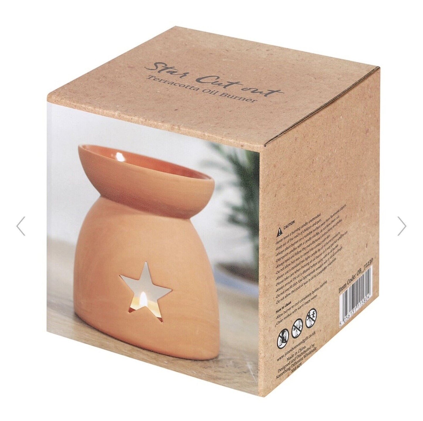 Star Terracotta Oil Wax Melt Burner