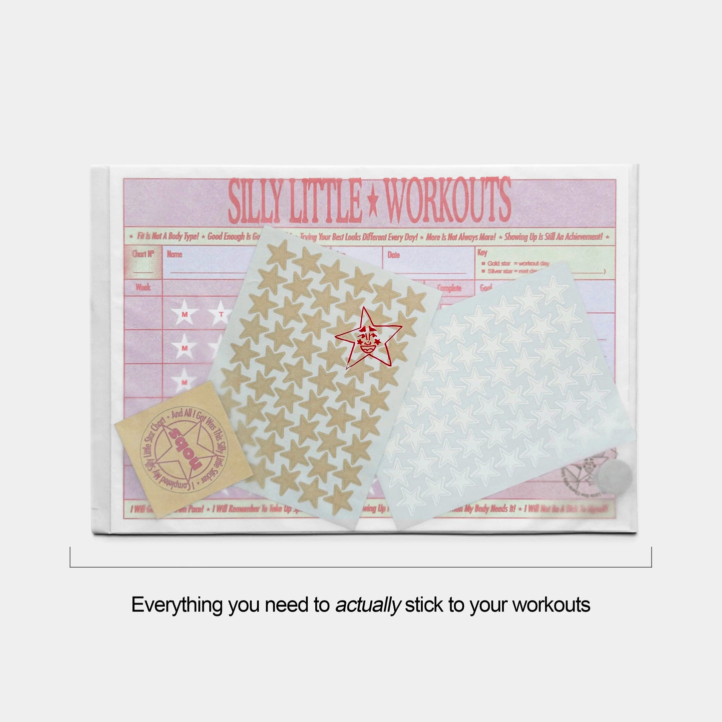 Silly Little Star Chart - Sticker Chart Workout Tracker